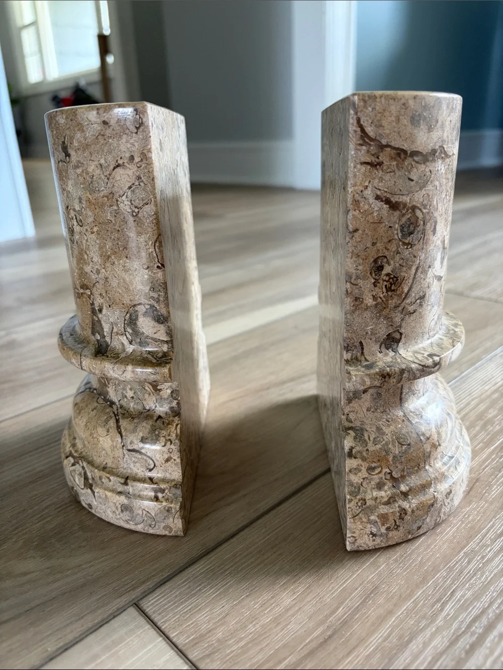Vintage Granite Decorative Bookends